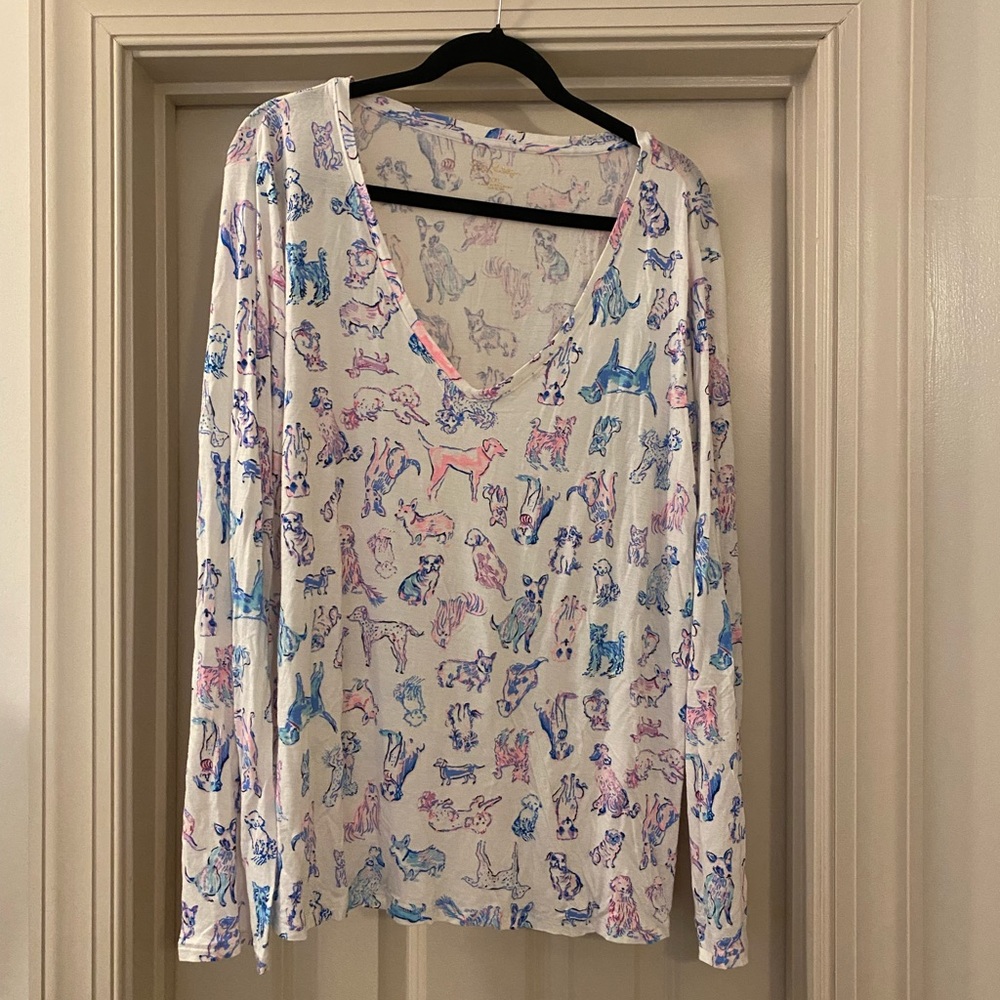 Lilly Pulitzer  “ Ruff Night”  night shirt